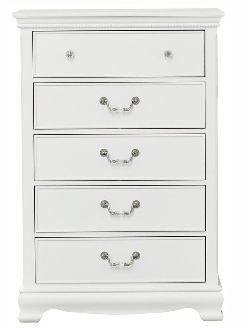 Homelegance Lucida 5 Drawer Chest in White 2039W-9 image