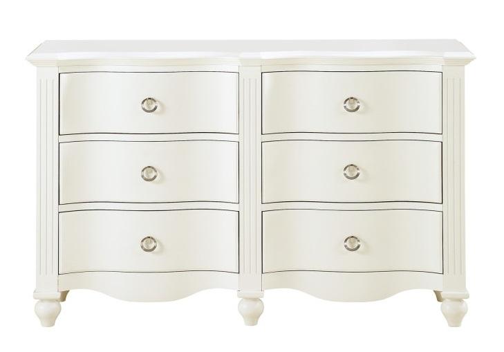 Homelegance Meghan 6 Drawer Dresser in White 2058WH-5 image