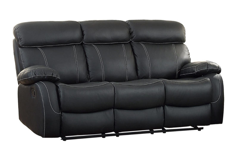 Pendu Double Reclining Sofa in Black 8326BLK-3 image