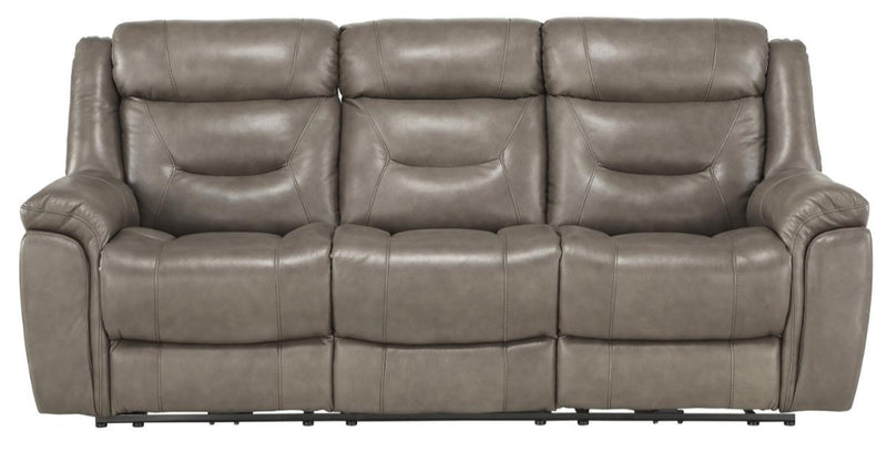 Danio Power Double Reclining Sofa with Power Headrests in Brownish Gray 9528BRG-3PWH image