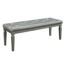 Allura Bed Bench in Silver 1916-FBH
