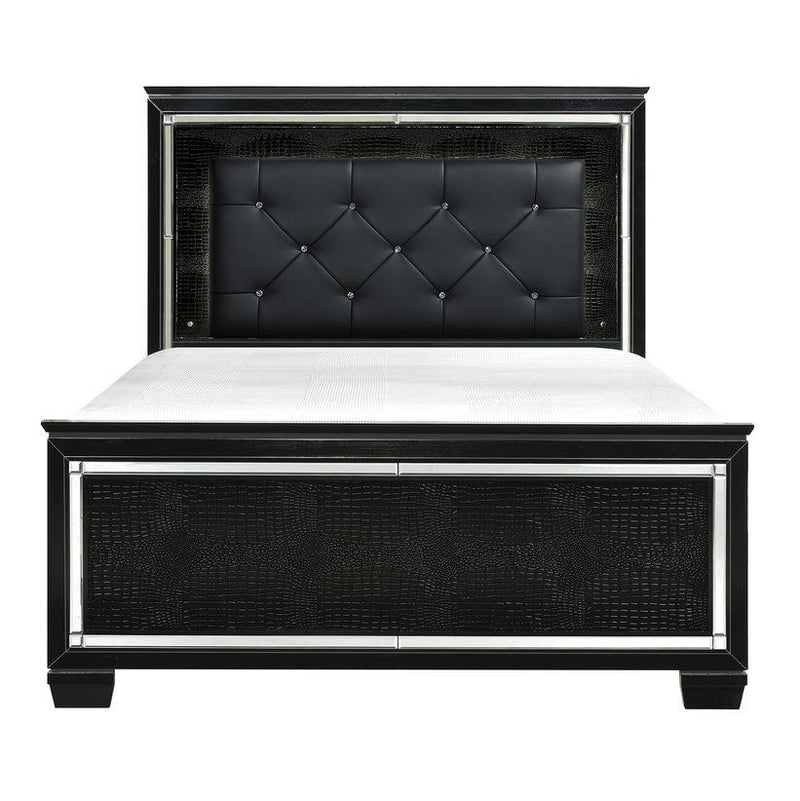 Allura Full Panel Bed in Black 1916FBK-1* image