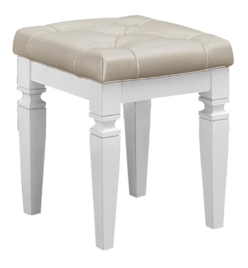 Allura Vanity Stool in White 1916W-14 image