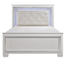 Allura Queen Panel Bed in White 1916W-1*