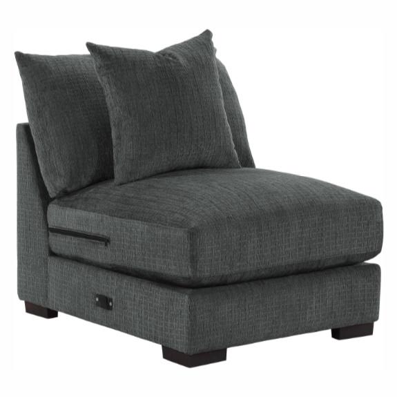 Worchester Armless Chair in Gray 9857DG-AC image