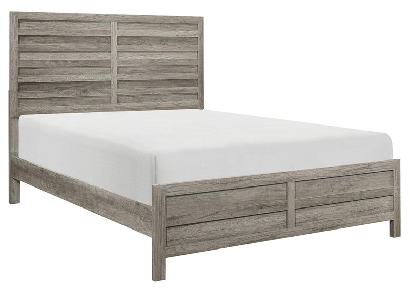 Mandan Queen Panel Bed in Weathered Gray 1910GY-1* image