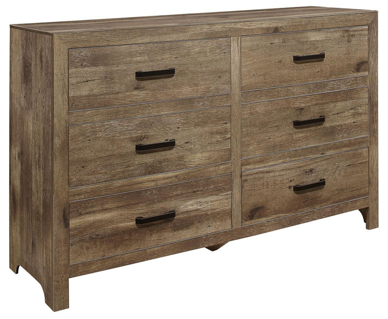 Mandan 6 Drawer Dresser in Weathered Pine 1910-5 image