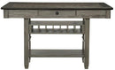 Granby Counter Height Dining Table in Coffee and Antique Gray 5627GY-36*