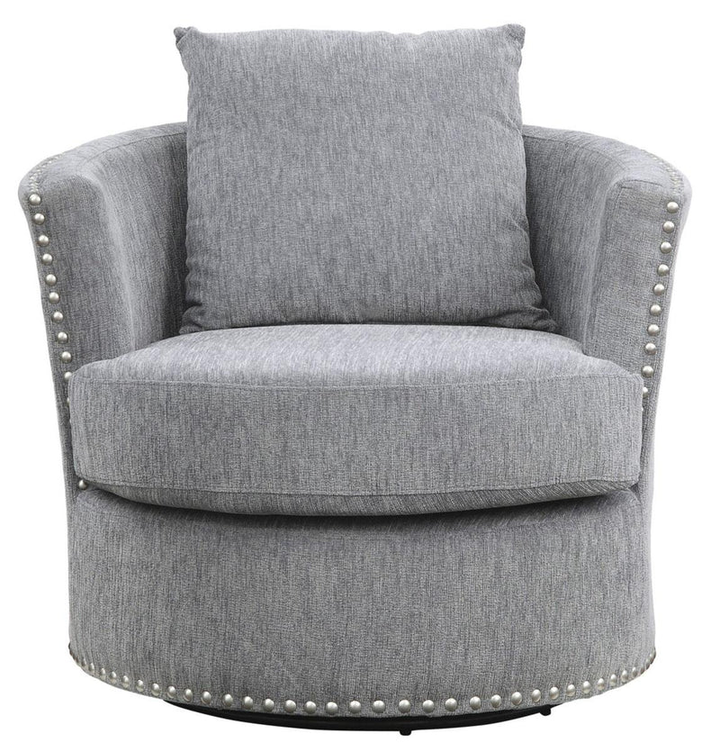 Morelia Swivel Chair in Dark Gray 9468DG-1 image