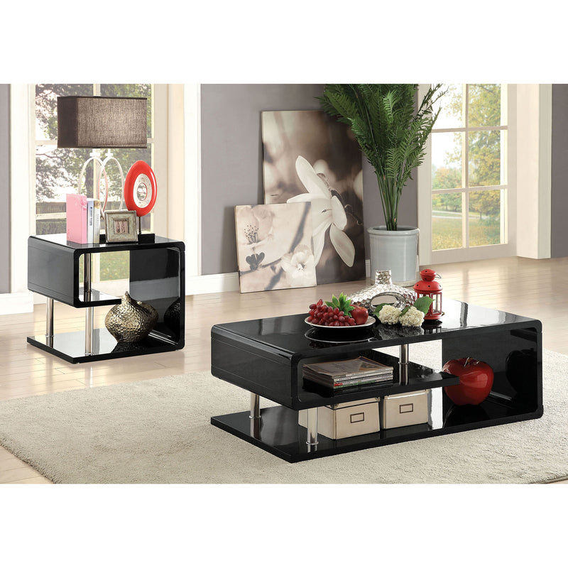 Ninove Black/Chrome Coffee Table