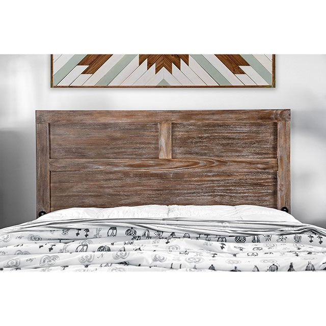 Wynton Weathered Light Oak Cal.King Bed