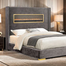 Danvers Bed Beige, Black, & Grey