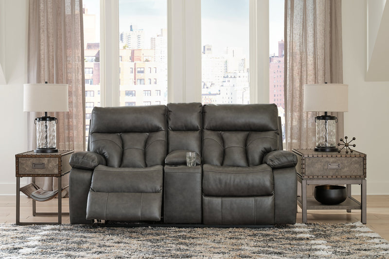 Willamen Reclining Loveseat with Console image