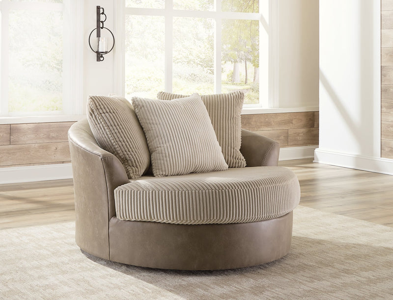 Keskin Oversized Swivel Accent Chair image