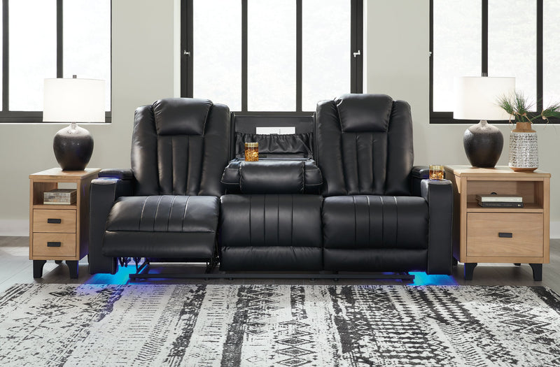 Center Point Reclining Sofa with Drop Down Table image