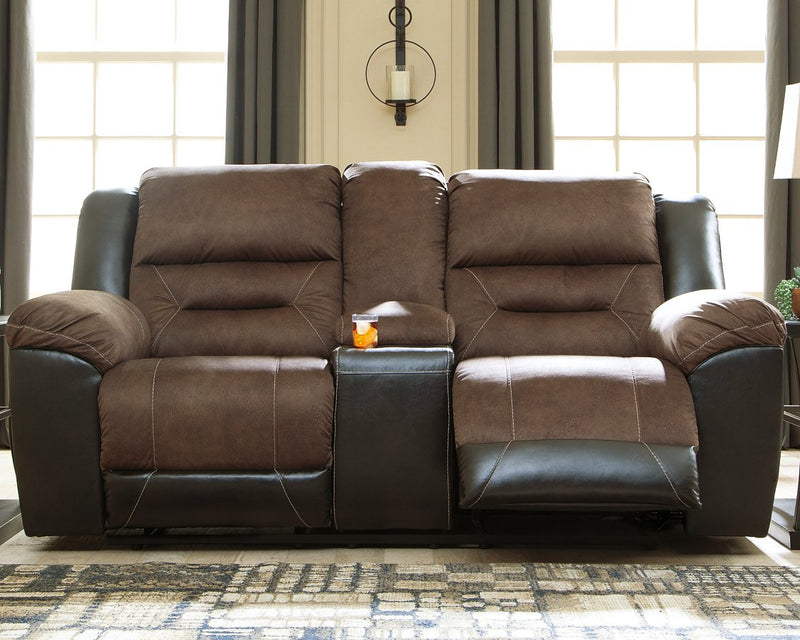 Earhart Reclining Loveseat with Console image