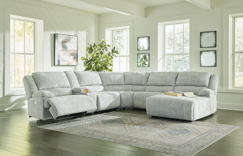 McClelland 6-Piece Power Reclining Sectional with Chaise