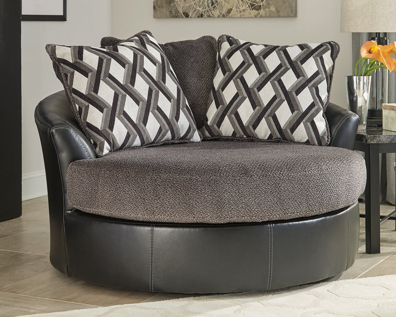 Kumasi Oversized Swivel Accent Chair image