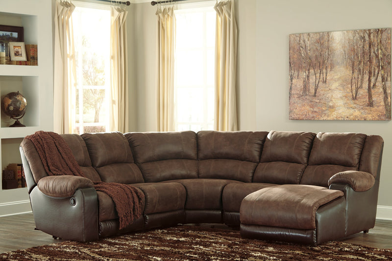 Nantahala 5-Piece Reclining Sectional with Chaise