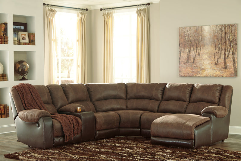 Nantahala 6-Piece Reclining Sectional with Chaise