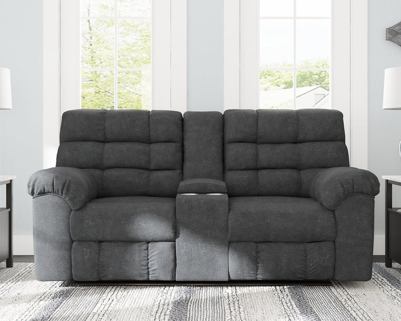 Wilhurst Reclining Loveseat with Console image