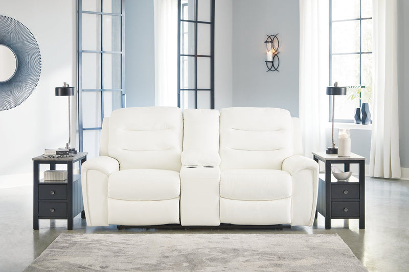 Warlin Power Reclining Loveseat with Console image