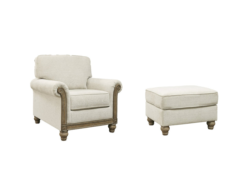 Stoneleigh Chair & Ottoman Set image