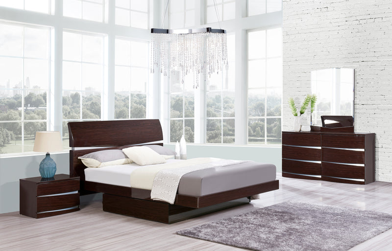 AURORA QUEEN BED WENGE image