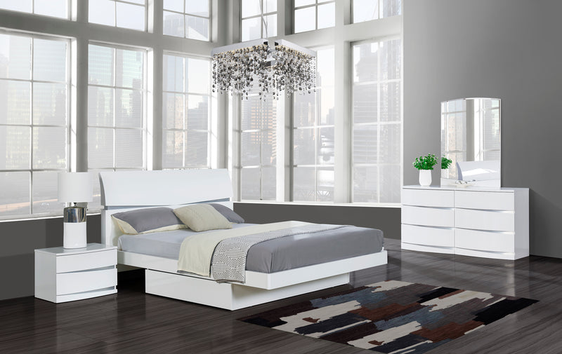 AURORA QUEEN BED WHITE image