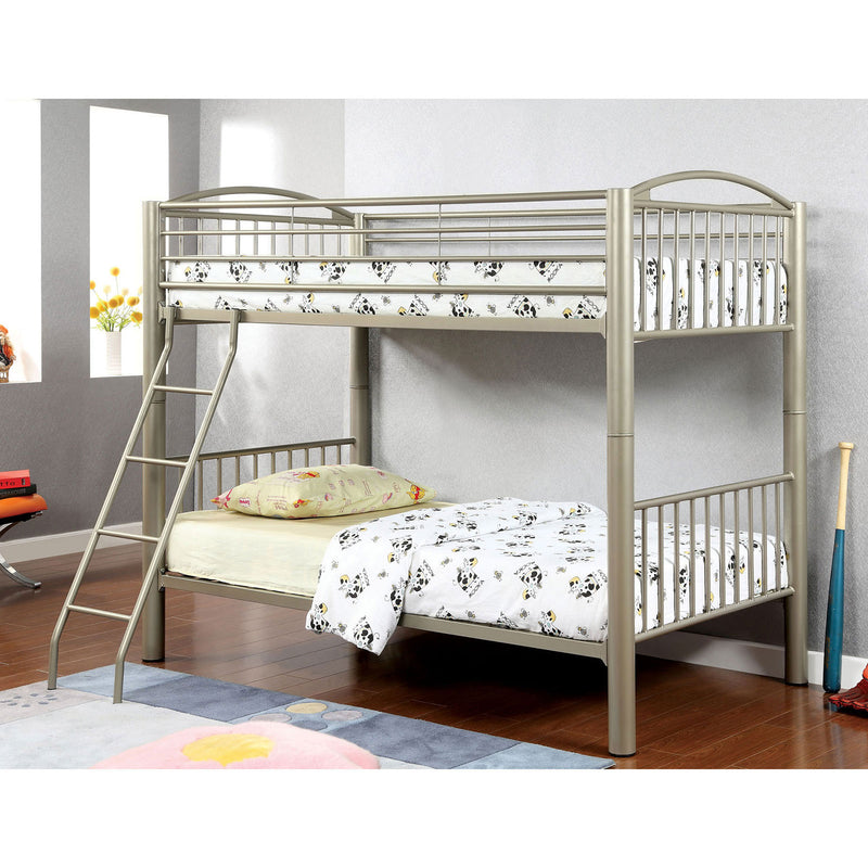 Lovia Metallic Gold Twin/Twin Bunk Bed image