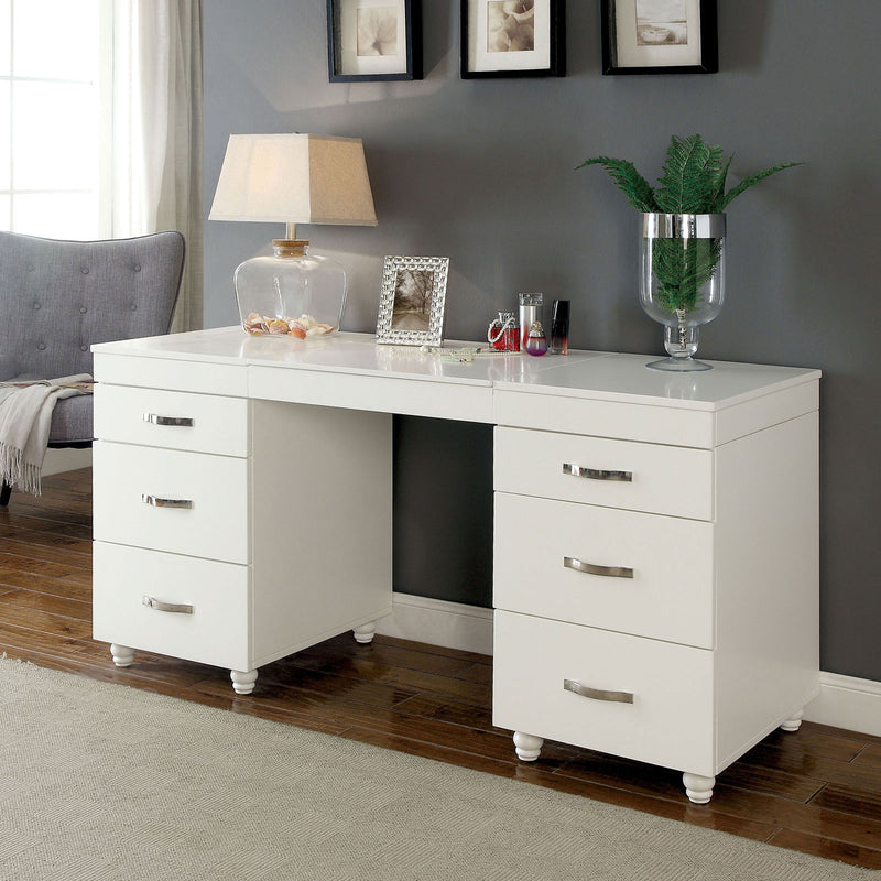 Verviers White Vanity Desk image