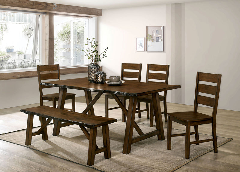 MAPLETON 6 Pc. Dining Table Set w/ Bench image