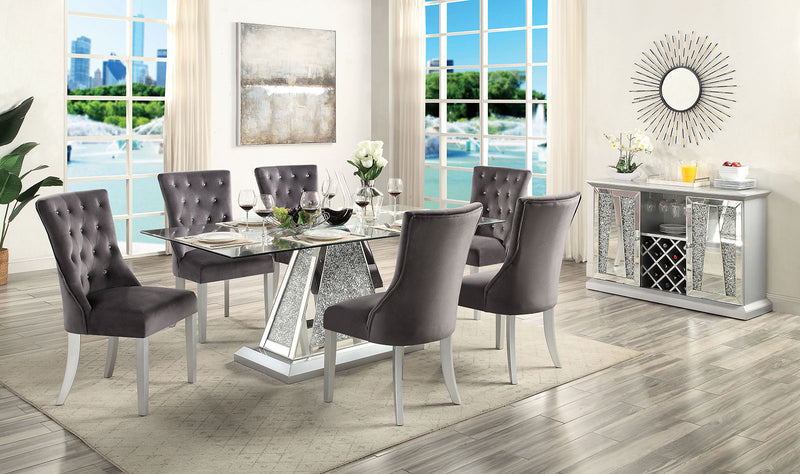 REGENSDORF Dining Table, Metallic Silver image