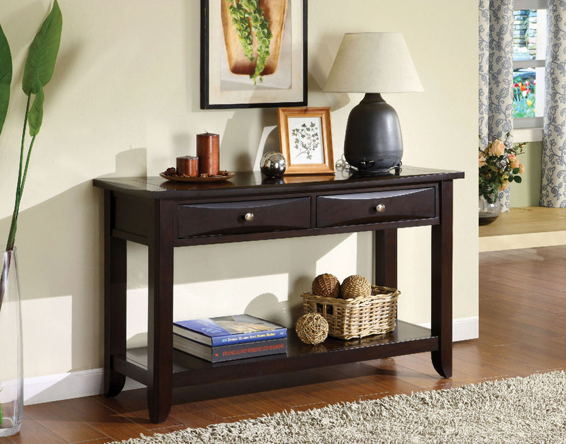 Baldwin Espresso Sofa Table image