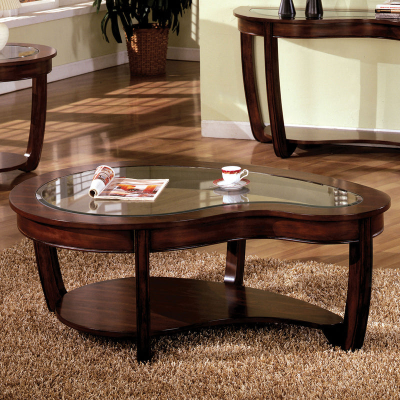 Crystal Falls Dark Cherry Coffee Table image