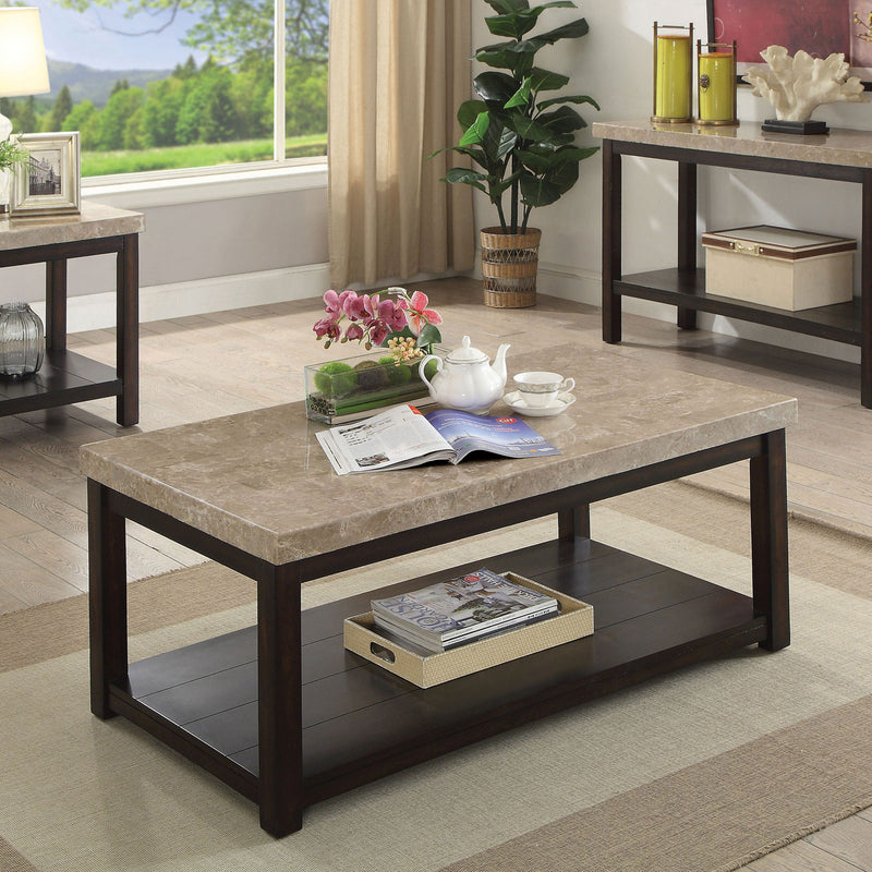 Calgary Dark Walnut/Ivory Coffee Table image