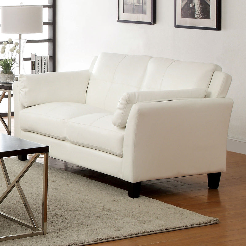 Pierre White Love Seat, White (K/D) image