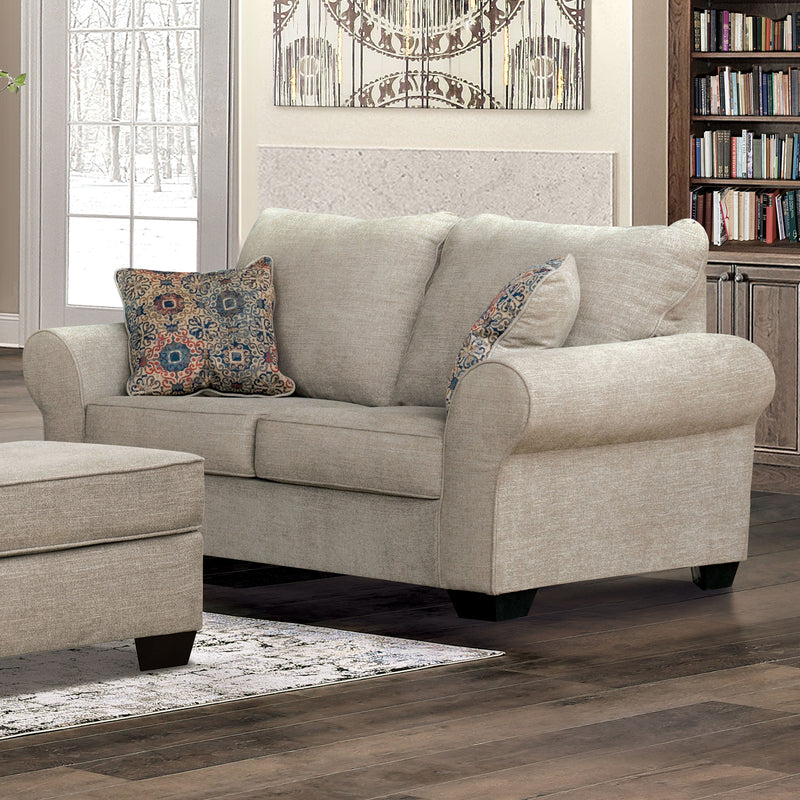 HENLEY Loveseat w/ Pillows, Beige image