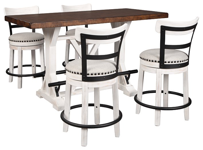 Valebeck 5-Piece Counter Height Dining Room Set