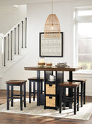 Dolingham Counter Height Dining Table and Bar Stools (Set of 5) image