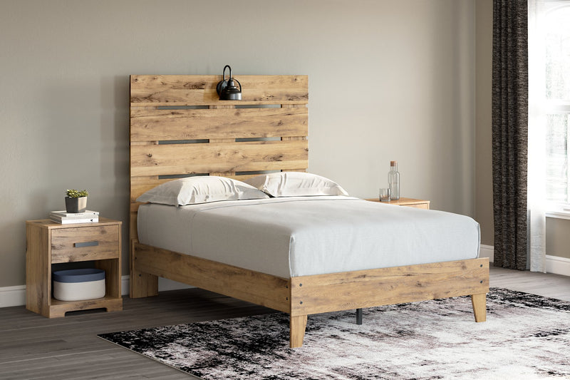 Larstin Panel Platform Bed