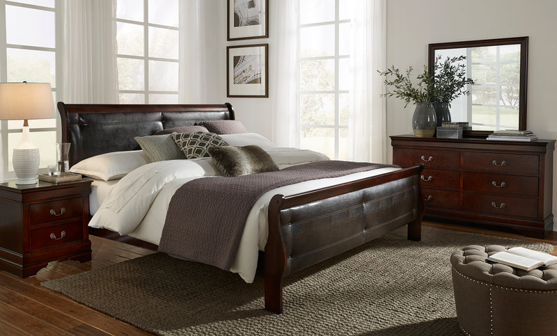 MARLEY KING BED MERLOT image