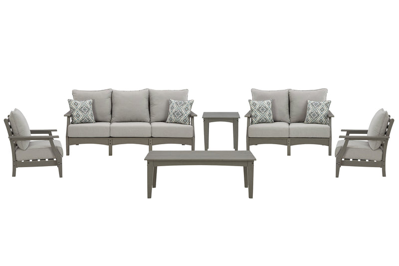 Visola 6-Piece Outdoor Sofa and Loveseat Set image