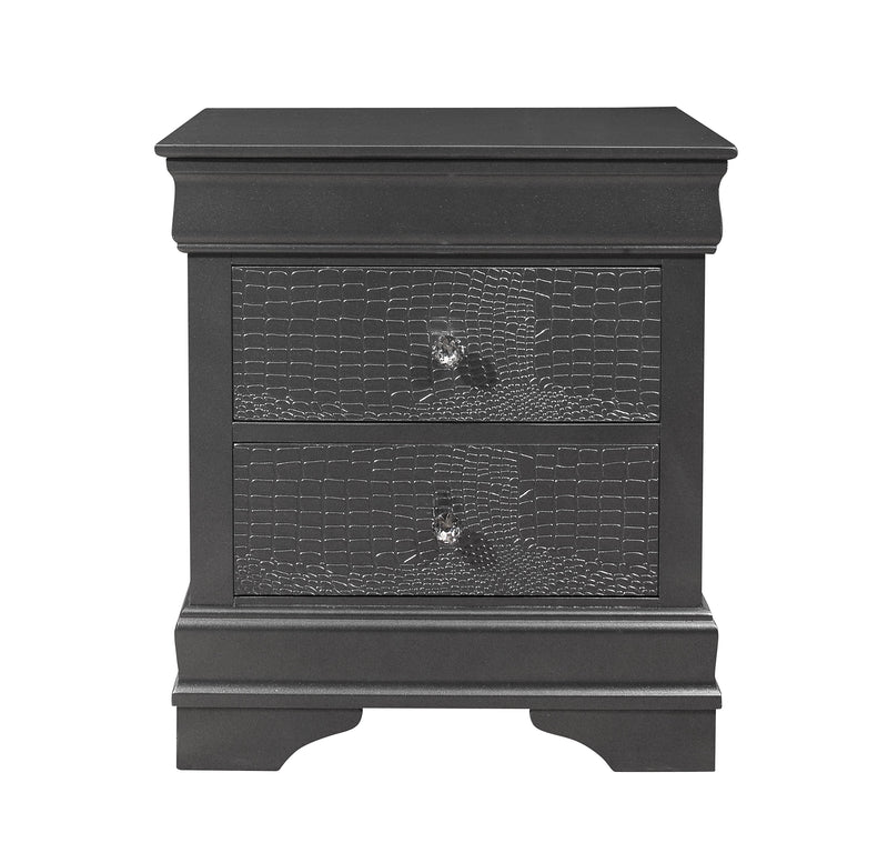 POMPEI NIGHTSTAND METALLIC GREY image