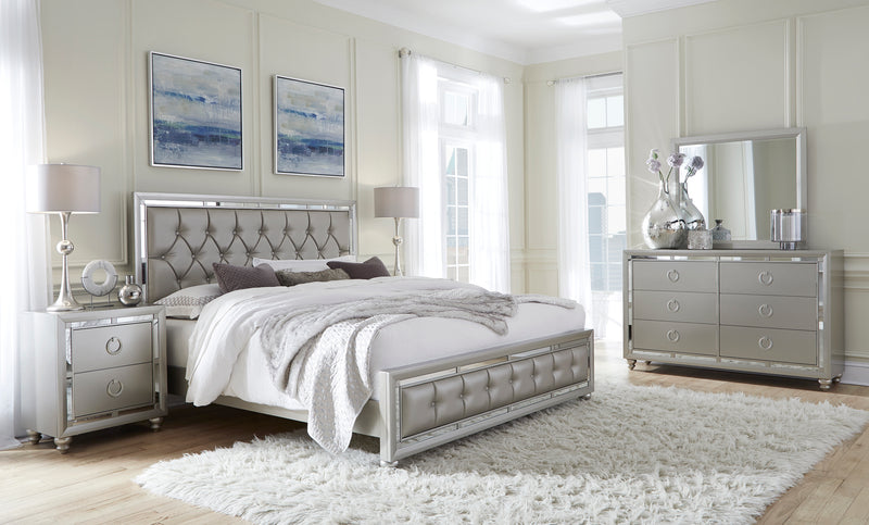 RILEY QUEEN BED SILVER image