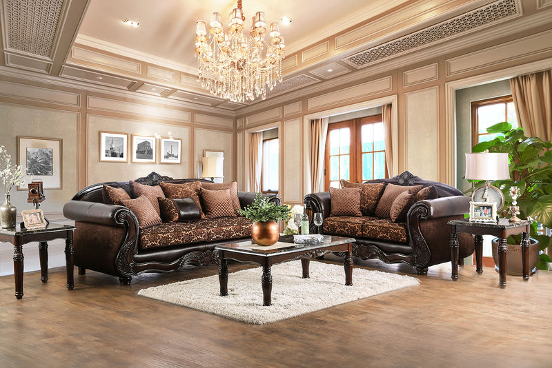 ELPIS Brown Sofa + Love Seat image