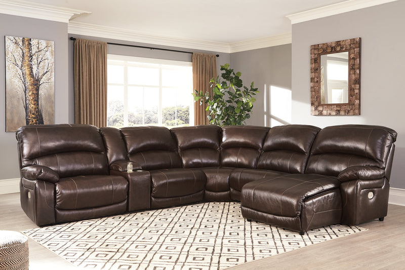 Hallstrung 6-Piece Power Reclining Sectional with Chaise