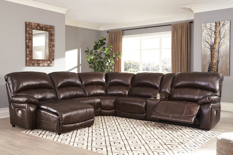 Hallstrung 6-Piece Power Reclining Sectional with Chaise