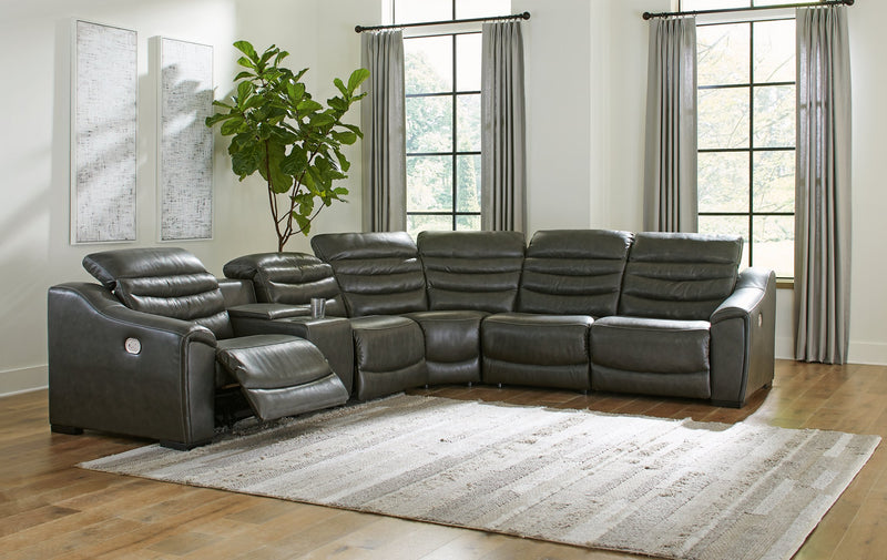 Center Line 6-Piece Power Reclining Sectional image