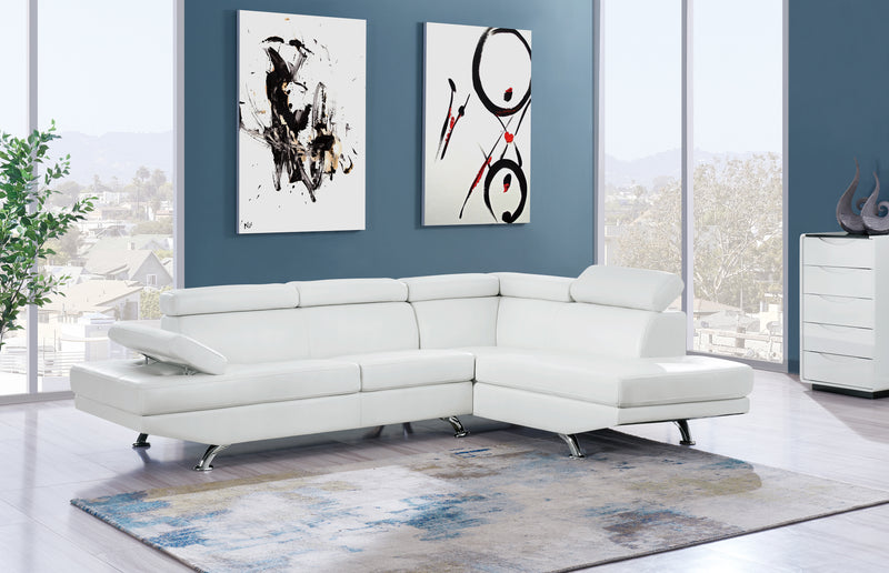 U9782 2PC SECTIONAL WHITE image